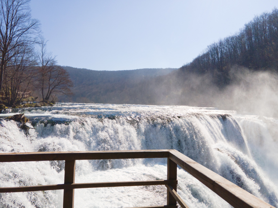 "Štrbački Buk" Waterfall In Winter