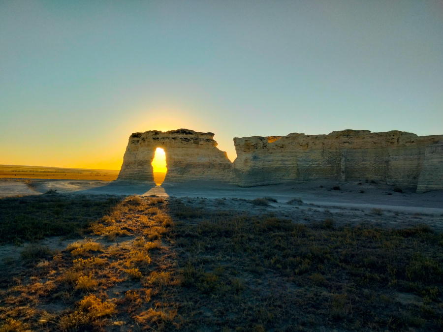 Monument Rocks Chalk Pyramids