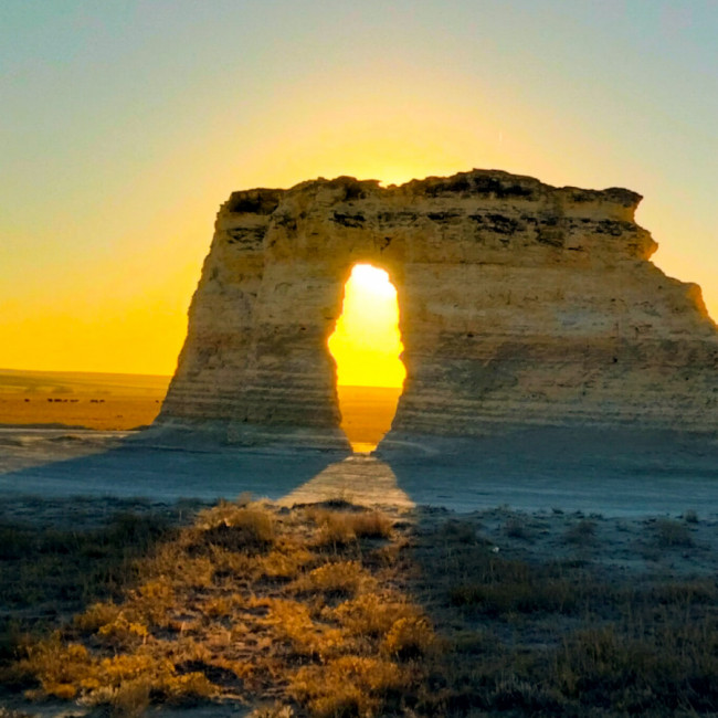 Monument Rocks Chalk Pyramids